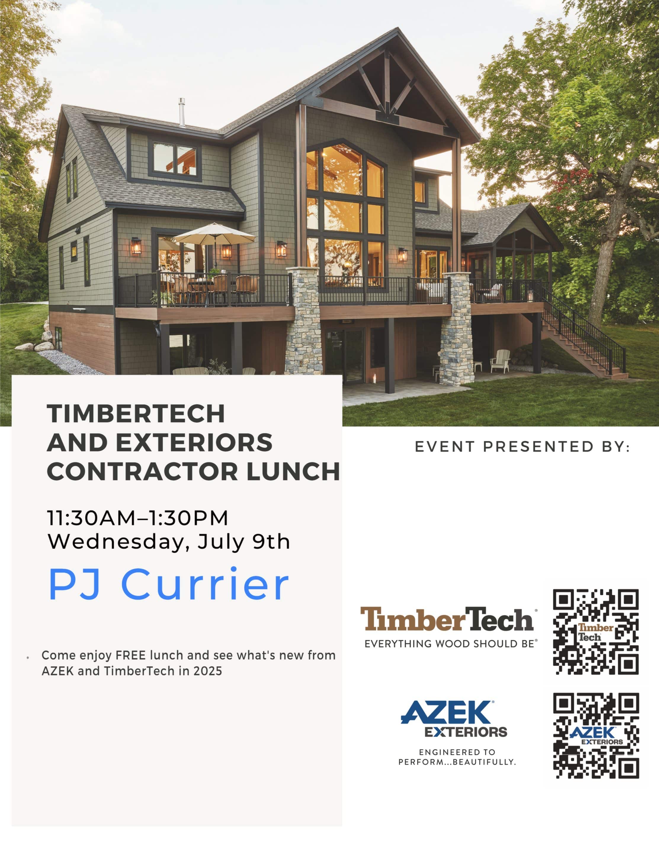 TimberTech and Exteriors Contractor Lunch